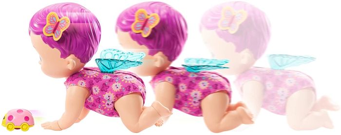 My Garden Baby Giggle & Crawl baby butterfly doll