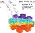 Push Bubble Fidget Pop IT lillekujuline mitmevärviline