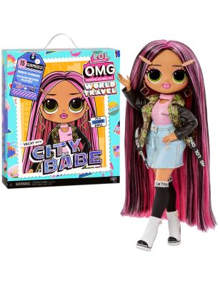 L.O.L. Surprise! O.M.G. World Travel City Babe Fashion Doll with 15 Surprises