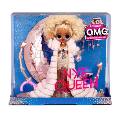 L.O.L. Surprise! Holiday OMG 2021 Collector NYE Queen Fashion Doll with Gold Fashions and Accessories