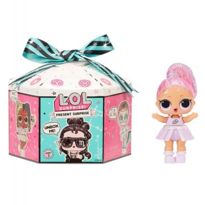L.O.L. Surprise! Present Surprise Glitter Shimmer Star Sign Themed Doll - Zodiac.
