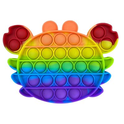 Push Bubble Fidget Pop IT krabi mitmevärviline