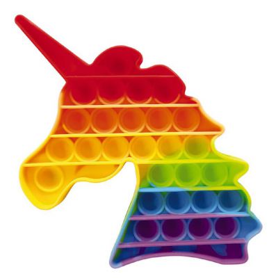 Push Bubble Fidget Pop IT Unicorn mitmevärviline