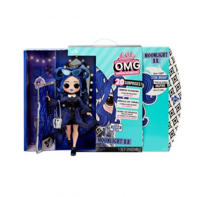 L.O.L. Surprise! O.M.G. Moonlight B.B. Fashion Doll - Dress Up Doll Set with 20 Surprises